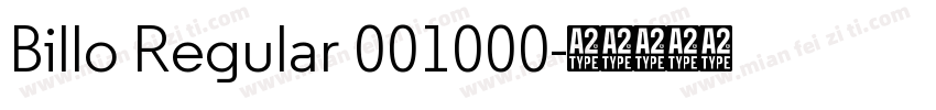 Billo Regular 001000字体转换
